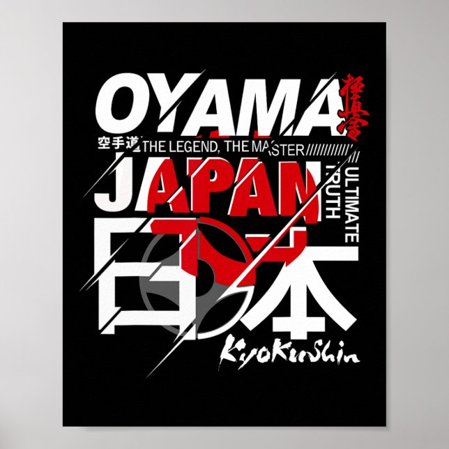 Póster Contacto completo Kyokushin Karate (Frente)