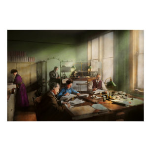 Póster Contador - El Departamento de Contabilidad 1902