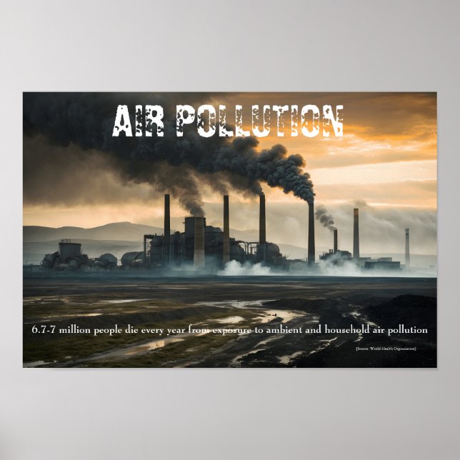 Póster Contaminación del aire (2023) | (Frente)