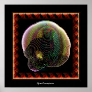 Póster Contemplación silenciosa.