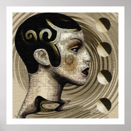 Póster Contemporáneo: Art Deco/Art Nouveau Style