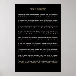 Póster Contemporáneo De Todas Maneras