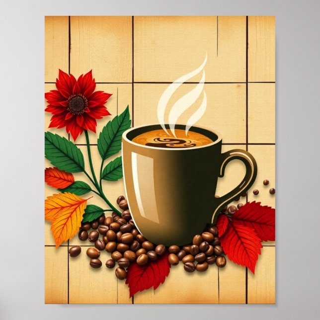 Póster Contemporary Café Wall  (Frente)