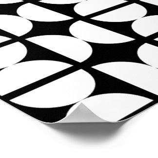 Póster Contemporary Mid-Century Modern Geometric