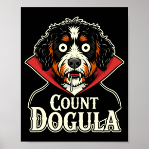 Póster Conteo de hombres dogula perro divertido perro esp