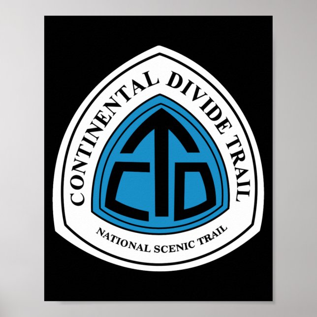 Póster Continental Divide Trail Sign Usa _1  (Frente)