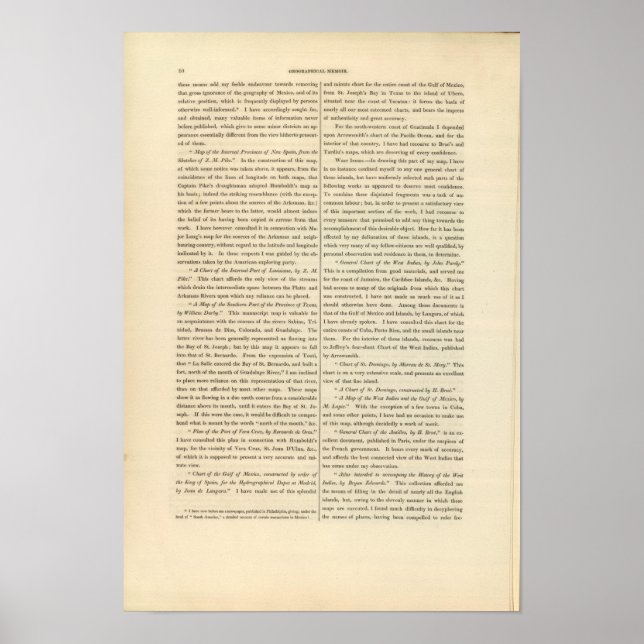 Póster Continuación de las memorias geográficas 4 (Frente)