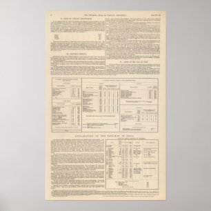 Póster Continuó el mapa hietográfico o de lluvia del mund