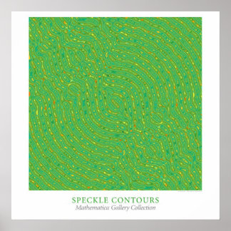 Póster Contornos de speckle