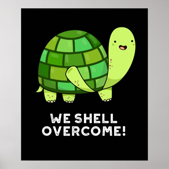 Póster Contra la graciosa Tortoise Pun Dark BG (Frente)