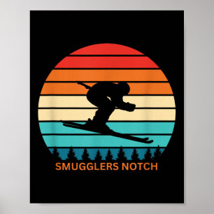 Póster Contrabandistas Retro Notch Vermont Skier Retro S