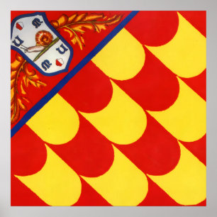 Póster Contrada della Chiocciola (Caracol) Palio