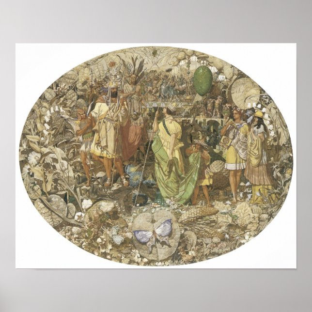 Póster Contradicción: Oberon y Titania, 1854-58 (Frente)