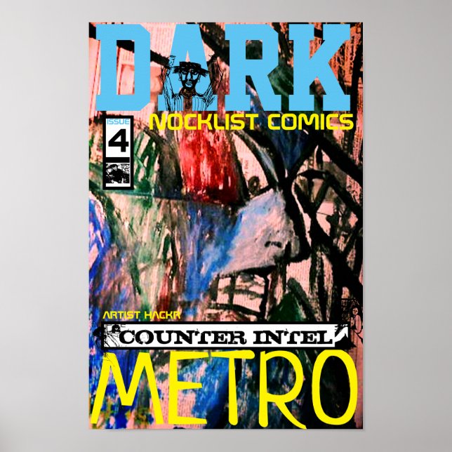 PÓSTER CONTRAINTELIGENCIA DEL METRO OSCURO (Frente)