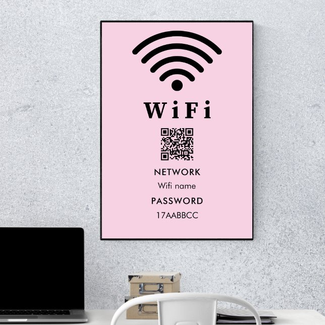 Póster Contraseña de código QR Wifi | Buscar Para Conecta (Subido por el creador)