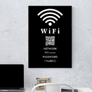 Póster Contraseña de código QR Wifi   Escanear Para Conec
