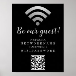 Póster Contraseña Wifi y Red Personalizados