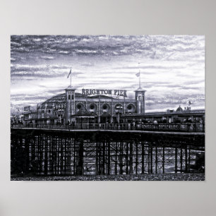 Póster Contraste Brighton Pier