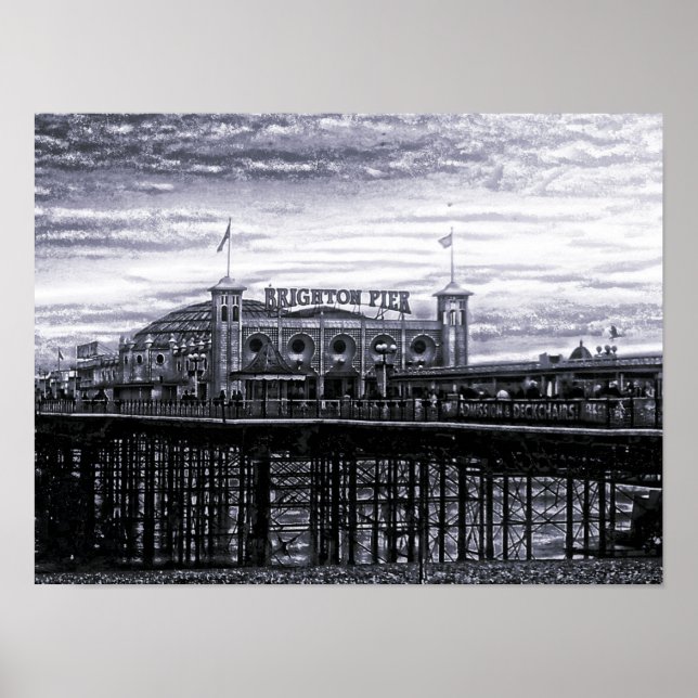 Póster Contraste Brighton Pier (Frente)
