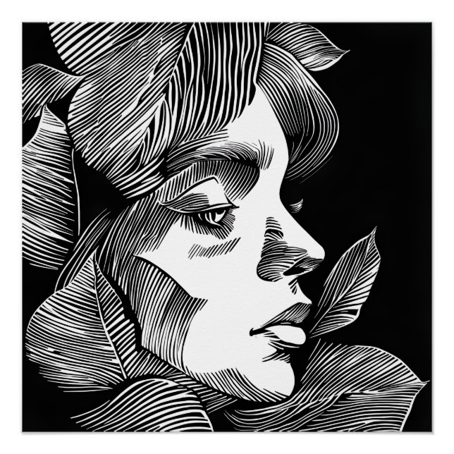 Póster Contraste en noir et blanc (Anverso)