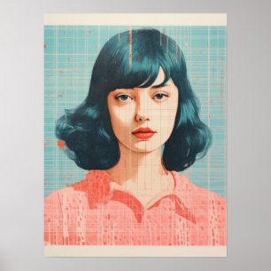 Póster Contraste negrita: una sinfonía de estilo y color