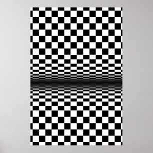 Póster contraste óptico blanco