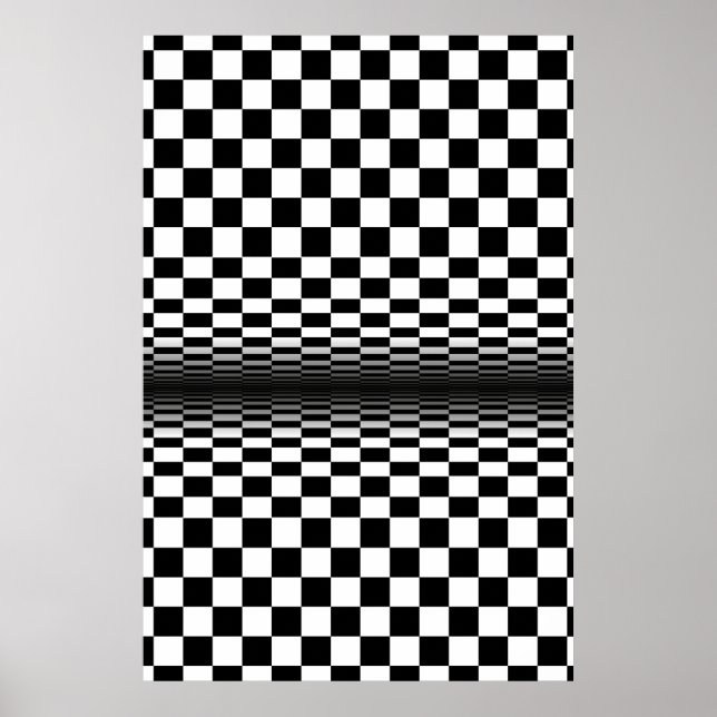 Póster contraste óptico blanco (Frente)