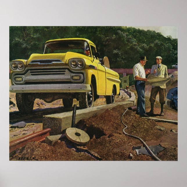 Póster Contratista de construcción de arquitecto de negoc (Frente)