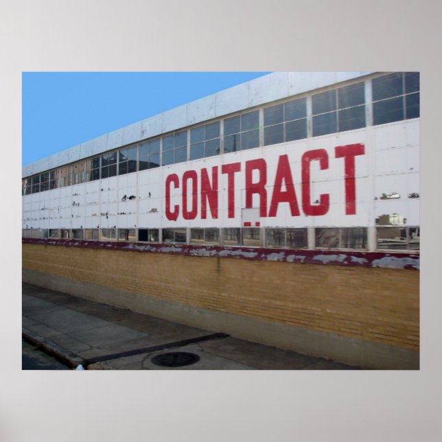 Póster Contrato (Frente)