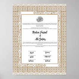 PÓSTER CONTRATO DE NIKKAH