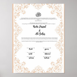 PÓSTER CONTRATO DE NIKKAH