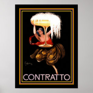 Póster Contratos de Cappiello 12 x 16 Imprimir