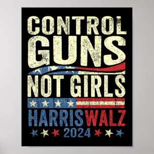 Póster Control de armas no Chicas derechos de las mujeres