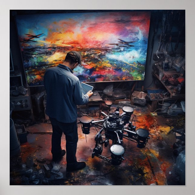 Póster Control de calidad en el Poster de fabricación de  (Frente)