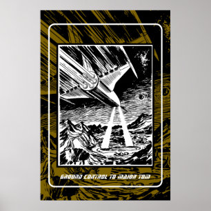 Póster Control de tierra al mayor Tom