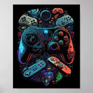 Póster Control de videojuegos de jugador 19