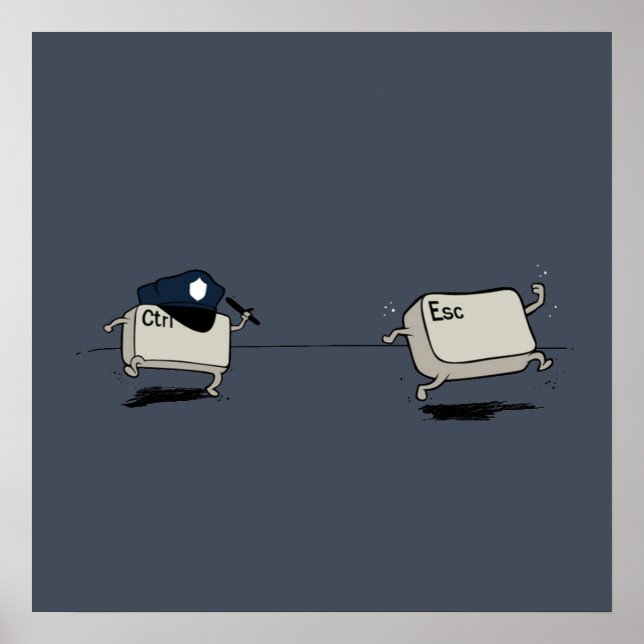 Póster Control frente a escape (Frente)