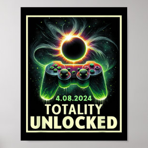 Póster Controlador de videojuegos Eclipse solar total 202
