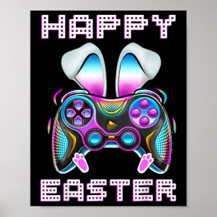 Póster Controlador de videojuegos Funny Gamer Boy