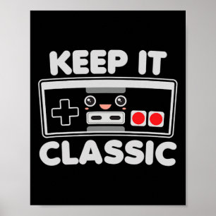 Póster Controlador de videojuegos Manténlo divertido Humo