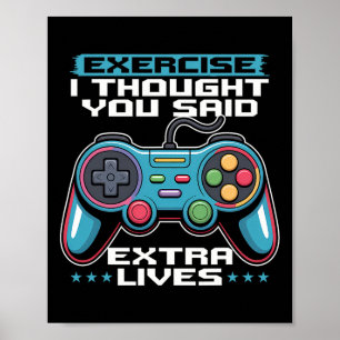 Póster Controlador de videojuegos para jugadores 1