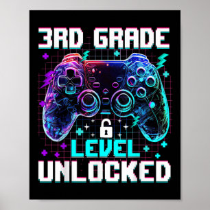 Póster Controlador Desbloqueado Nivel 3er Grado Primer Dí