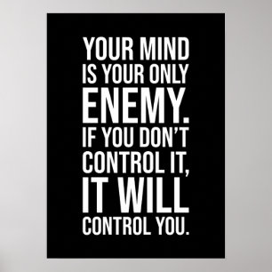 Póster Controlar tu mente - Motivación de éxito