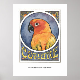 Póster Conure Nouveau
