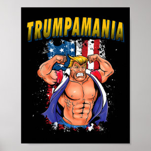 Póster Convención Republicana de Lucha Libre de Trump Mem