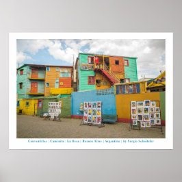 Póster Conventillos en Caminito, Buenos Aires