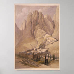 Póster Convento de Santa Catalina con Monte Horeb. 11 feb