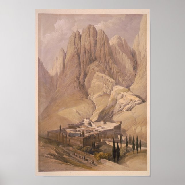 Póster Convento de Santa Catalina con Monte Horeb. 11 feb (Frente)