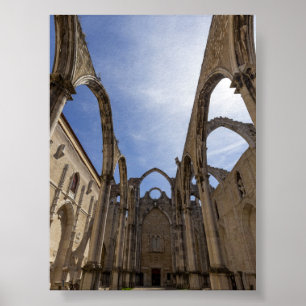 Póster Convento do Carmo en Lisboa