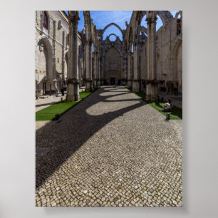 Póster Convento do Carmo en Lisboa